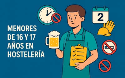 Menores de 16 y 17 años en hostelería: ejemplo práctico y normas clave (2025)