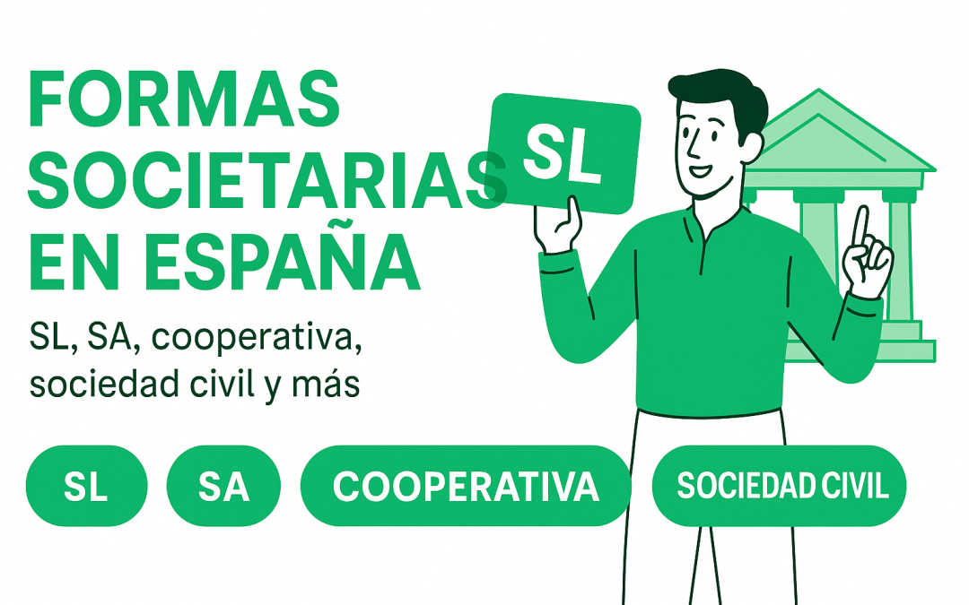 Formas societarias en España (2025): tipos, responsabilidad y requisitos