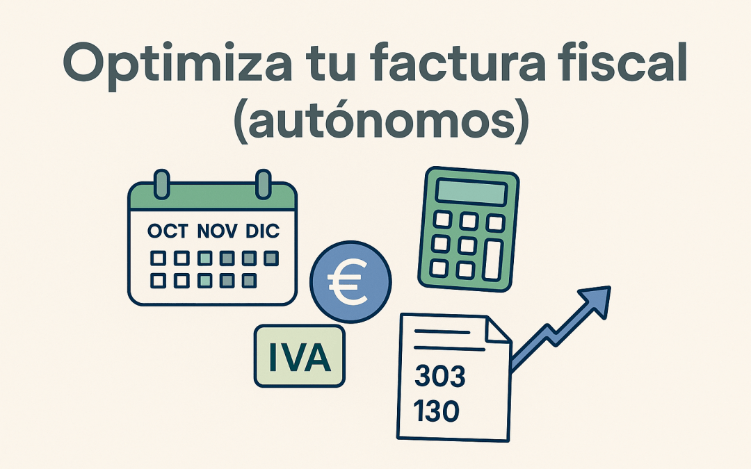 Cómo optimizar tu factura fiscal antes de que acabe el año si eres autónomo