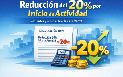 Reducción del 20% por inicio de actividad: quién puede aplicarla en 2026