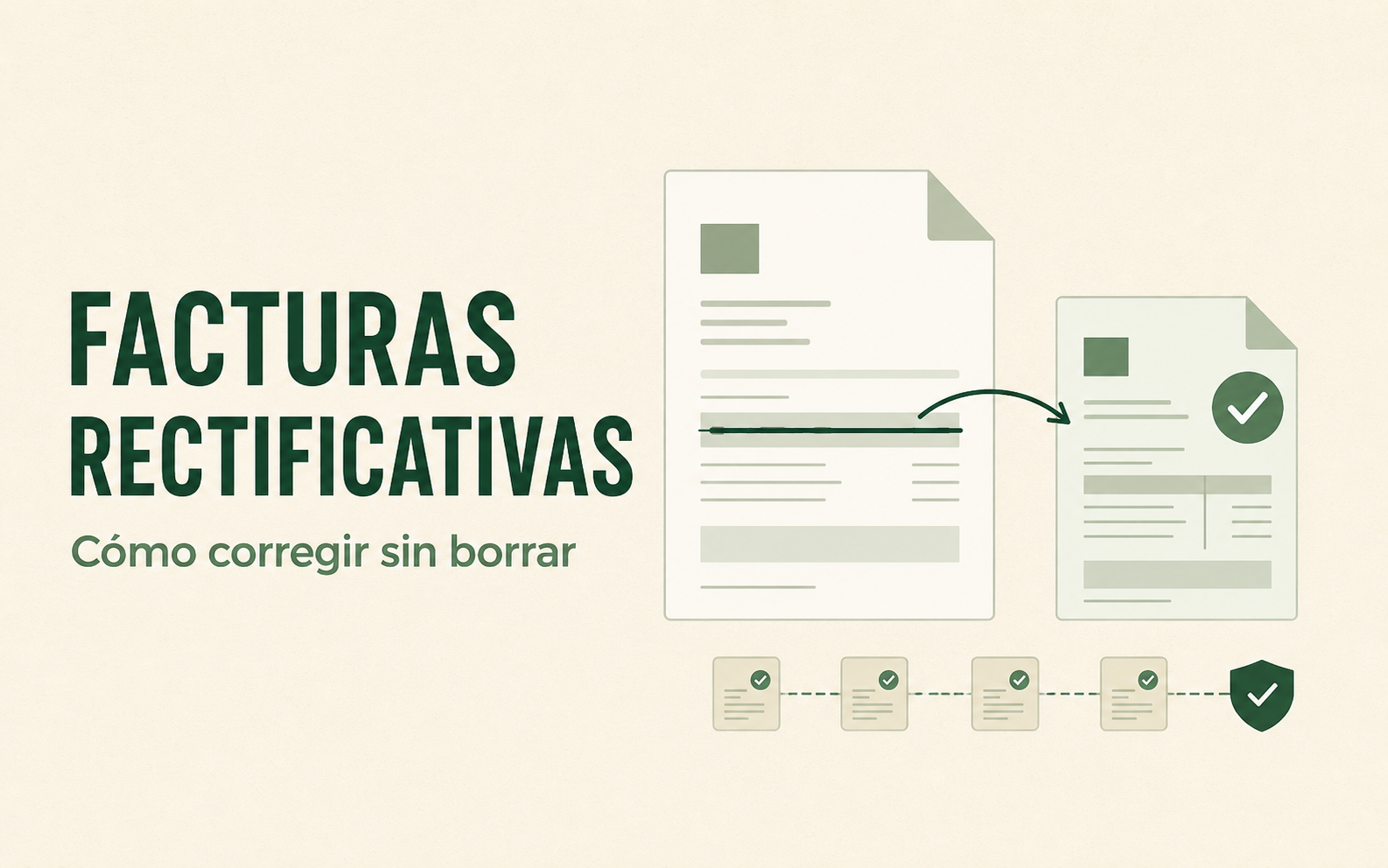 Facturas rectificativas: cómo corregir una factura sin borrarla y qué cambia con VeriFactu